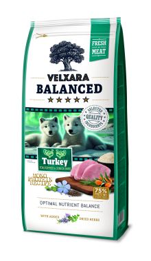 Velxara Balanced Gluten-Free Fresh Meat Puppy & Junior Turkey Monoprotein