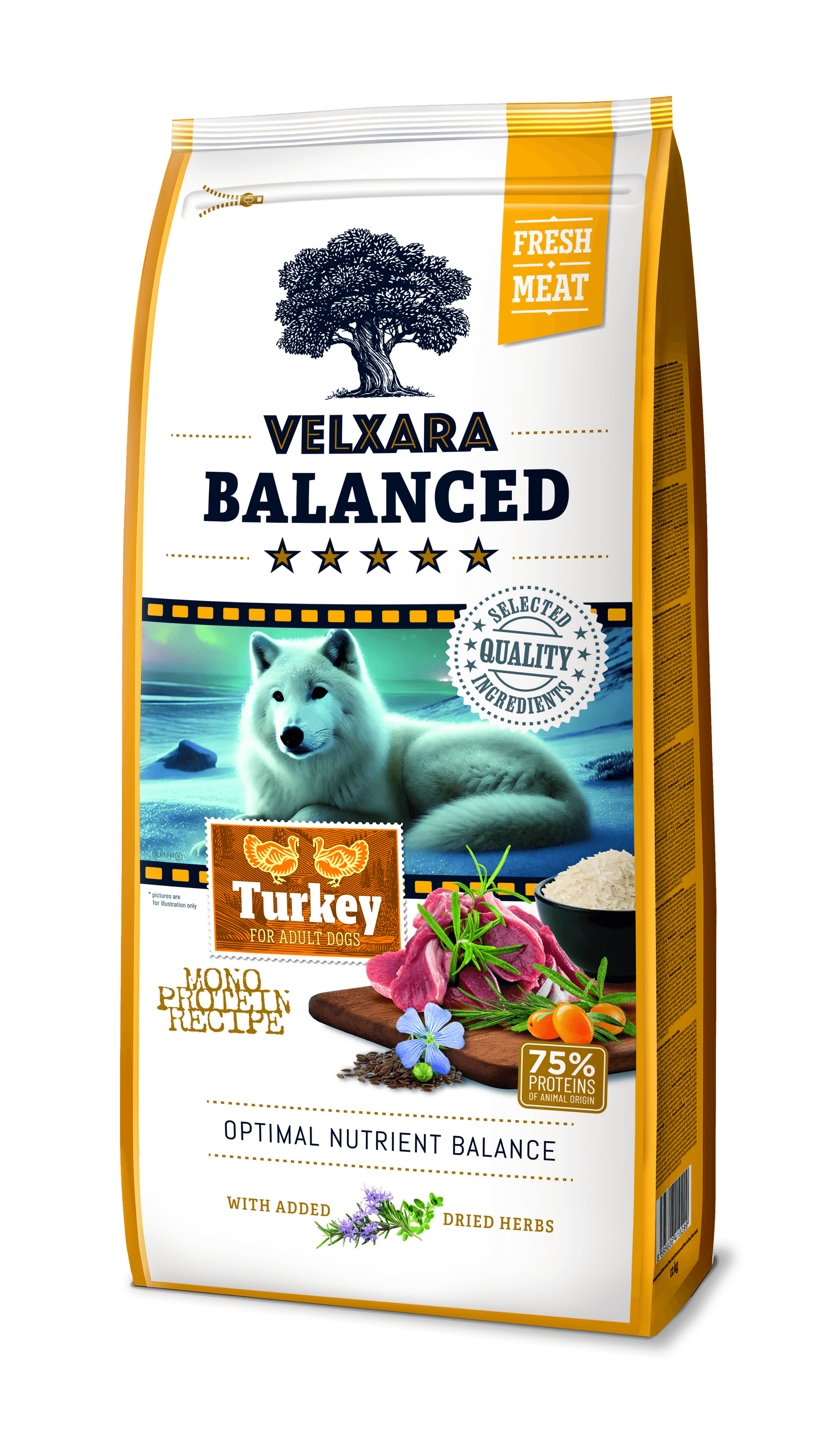 Velxara Balanced Gluten-Free Fresh Meat Adult Turkey Monoprotein