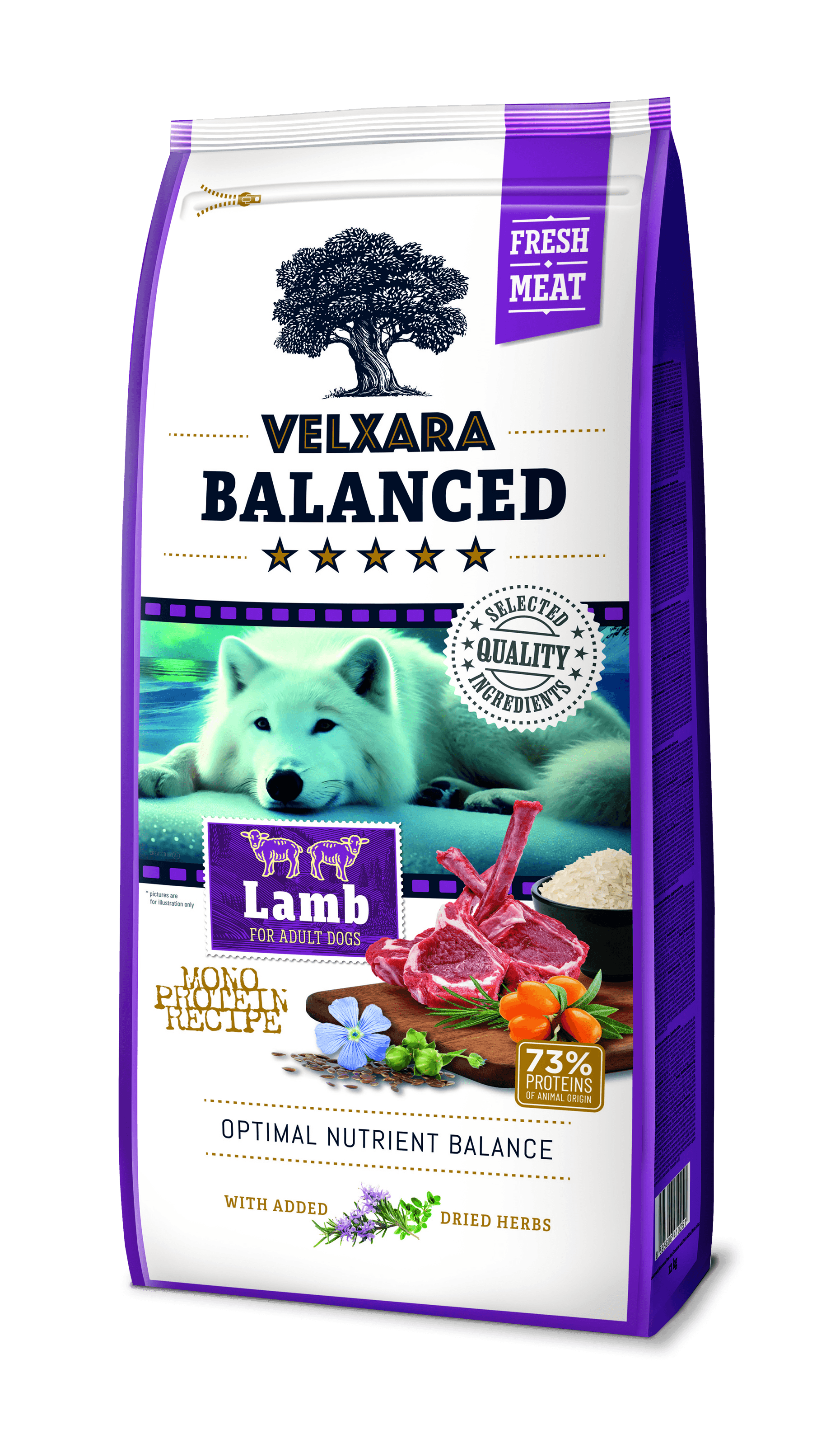 Velxara Balanced Gluten-Free Fresh Meat Adult Lamb Monoprotein